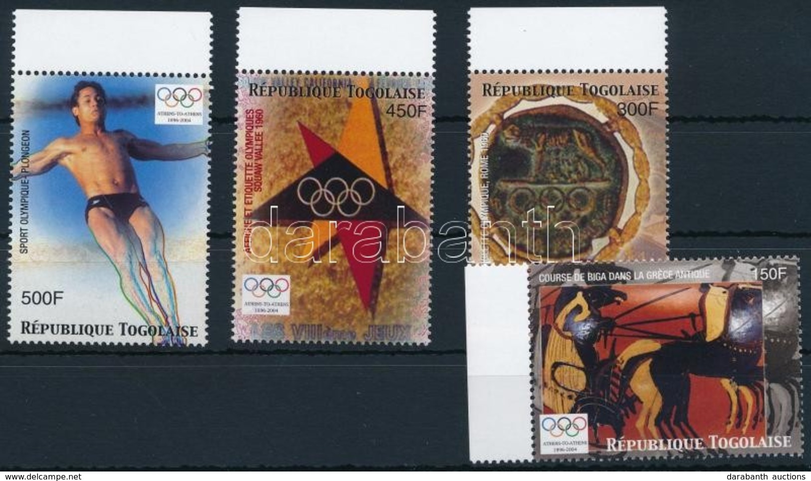 ** 2004 Nyári Olimpia, Athén ívszéli Sor Mi 3249-3252 - Andere & Zonder Classificatie