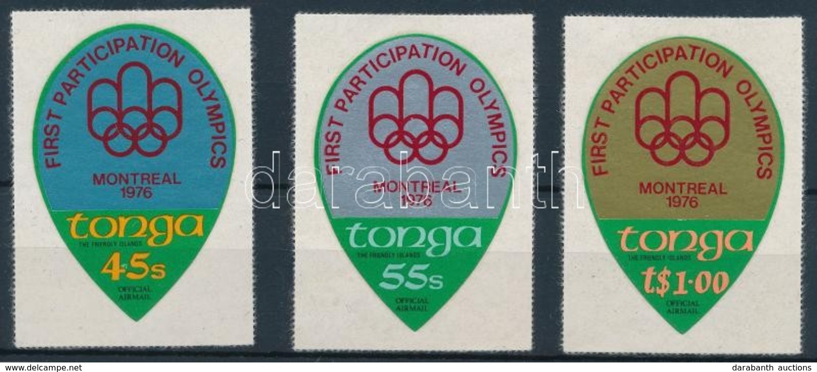 ** 1976 Nyári Olimpia Hivatalos Sor Mi 141-143 - Andere & Zonder Classificatie