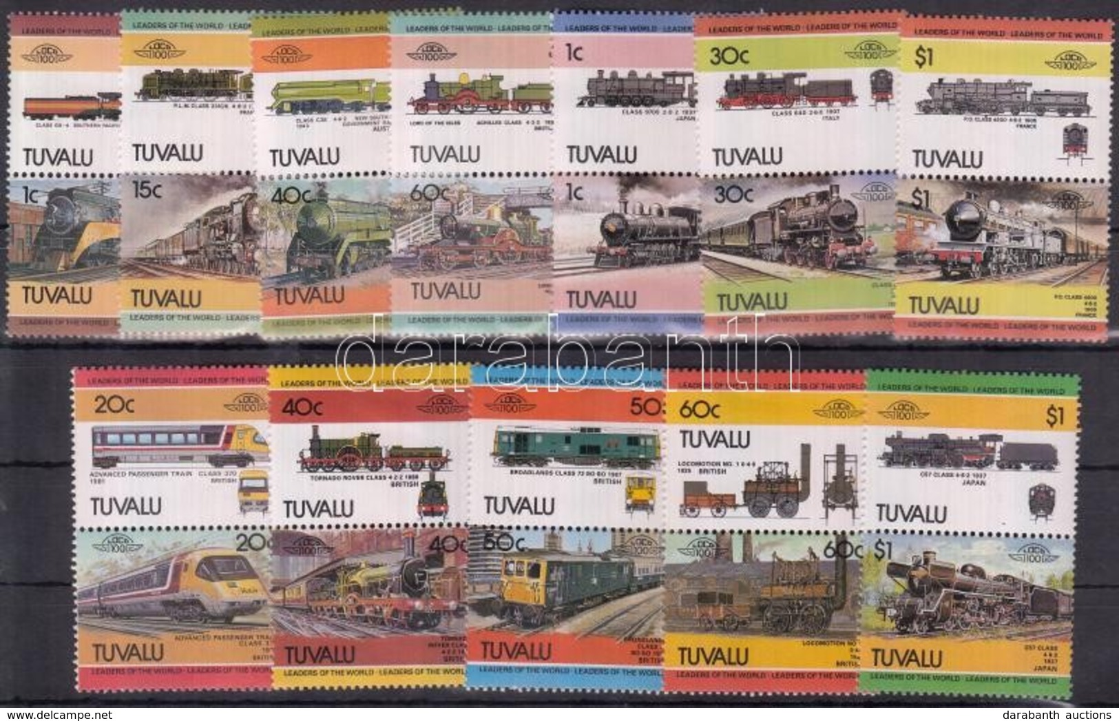 * 1984-1985 Mozdonyok 12 Db Pár, Közte Teljes Sor - Andere & Zonder Classificatie