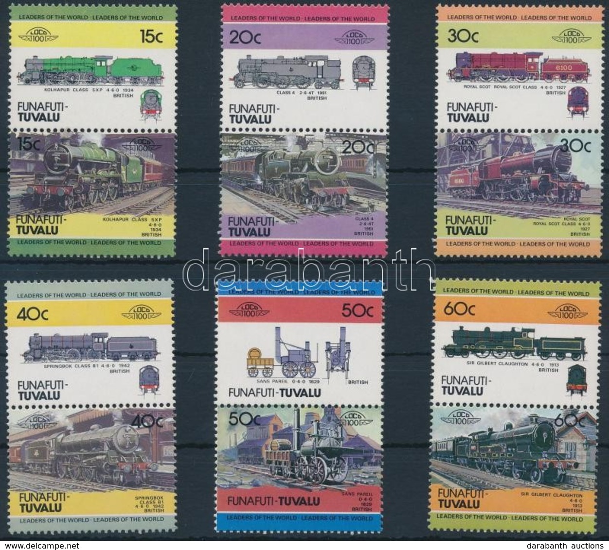 ** 1984 Mozdony (I) Sor 6 Párban Mi 1-12 - Andere & Zonder Classificatie