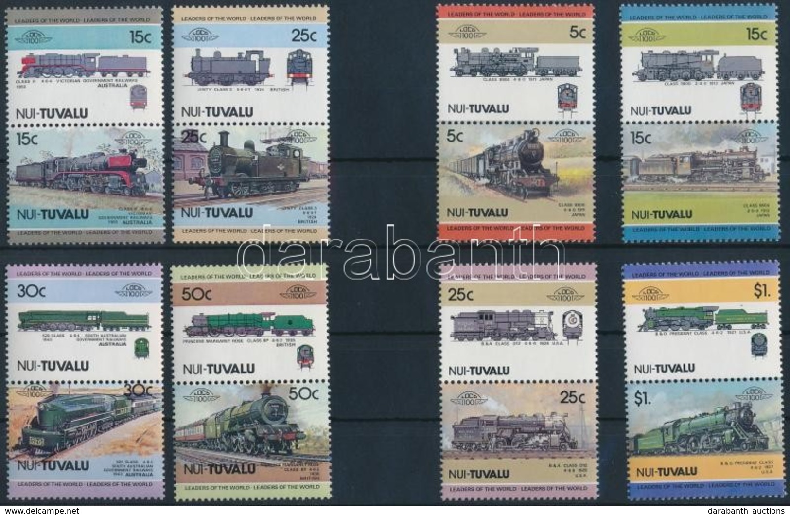 ** 1984-1985 2 Klf Vonat Sor Mi 1-8 + 21-28 - Andere & Zonder Classificatie