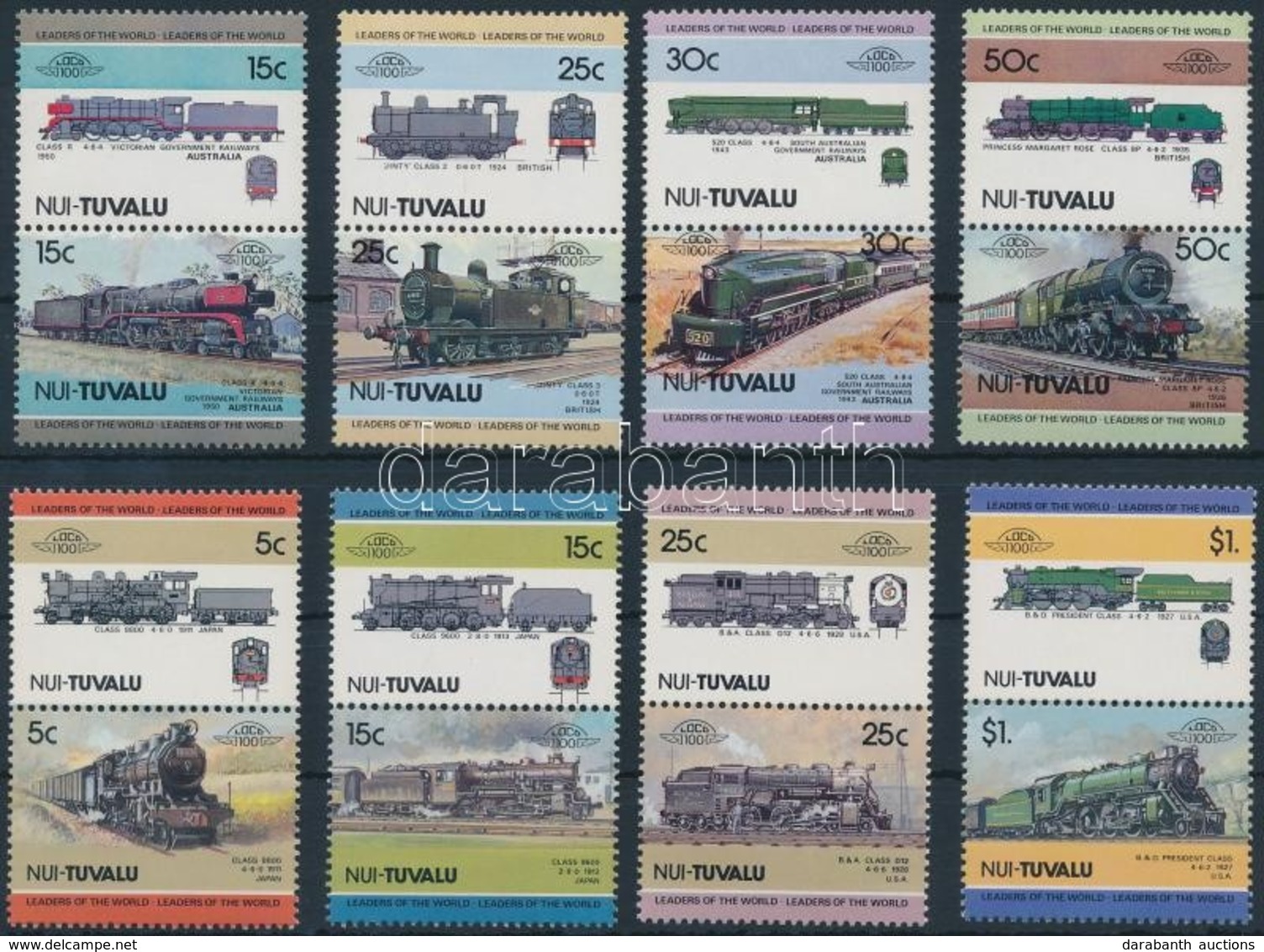 ** 1984-1985 Mozdony (I-II) 2 Sor 4-4 Párban Mi 1-8 + 21-28 - Andere & Zonder Classificatie