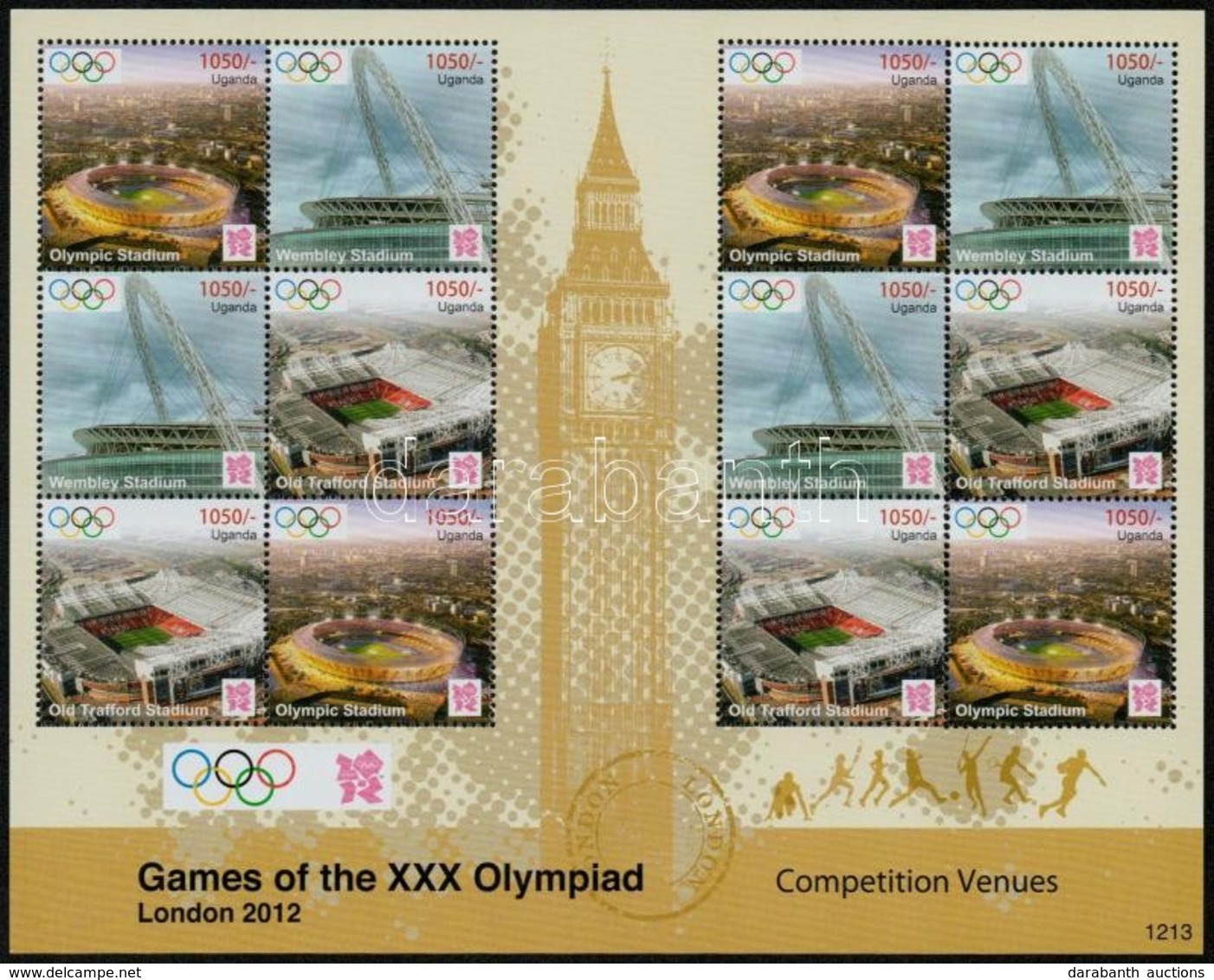 ** 2012 Nyári Olimpia: London Kisív Mi 2869-2871 - Andere & Zonder Classificatie
