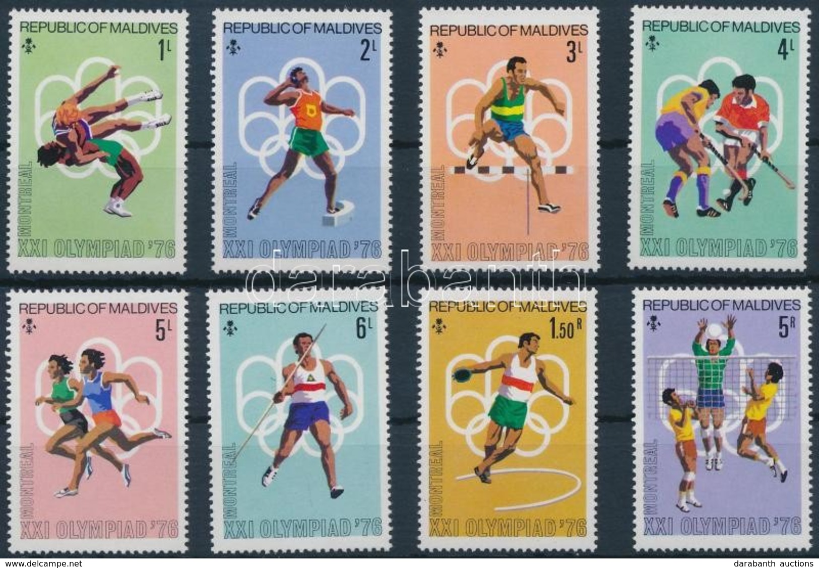 ** 1976 Nyári Olimpia, Montreal Sor Mi 663-670 - Andere & Zonder Classificatie