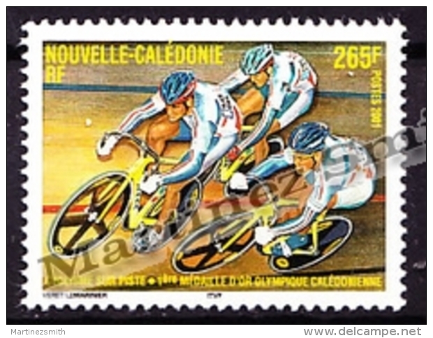 New Caledonia - Nouvelle Calédonie  2001 Yvert 855 1st GOld Medallist, Indoor Cycling - MNH - Nuevos