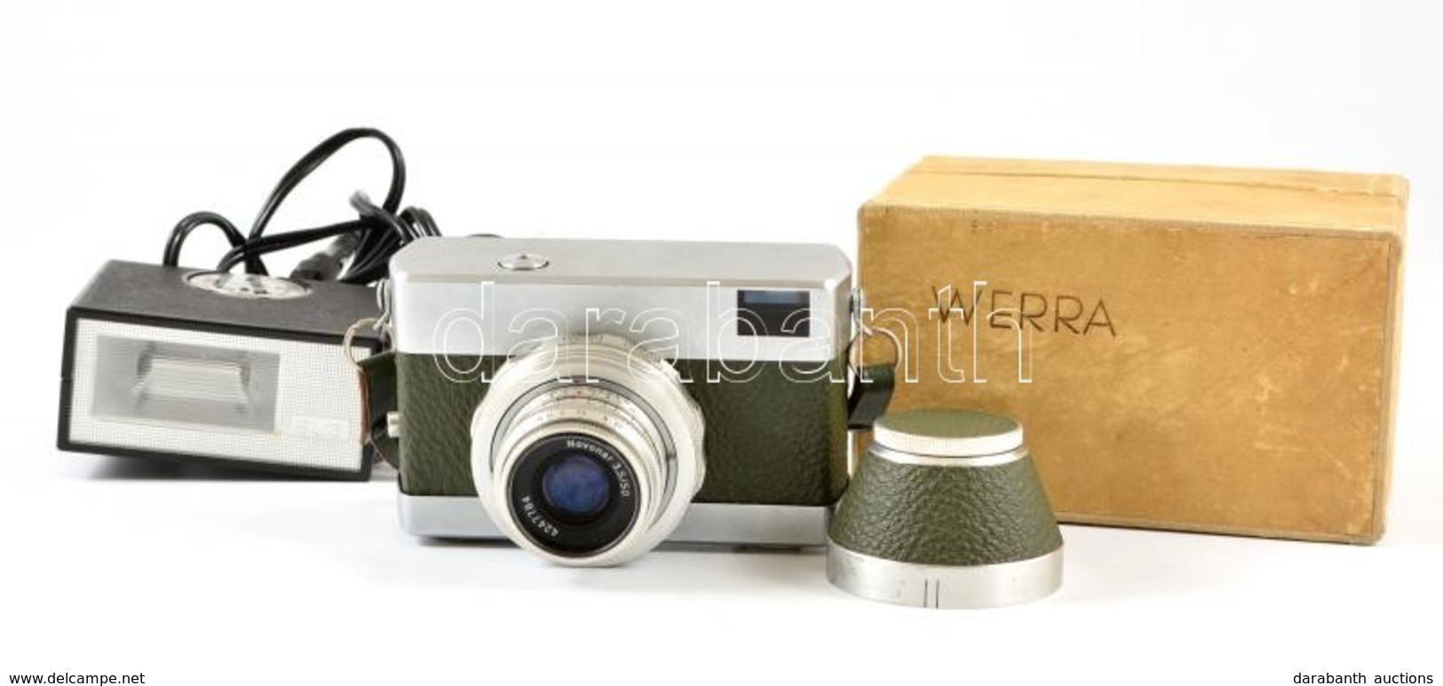 Cca 1957 Carl Zeiss Werra Kisfilmes Fényképezőgép, Novonar 50mm F/3,5 Objektívvel, Eredeti Tokjában, Leírással, Működőké - Fototoestellen