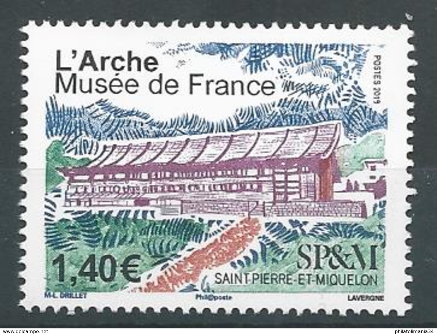 SPM 2019 - L'Arche, Musée De France - Unused Stamps