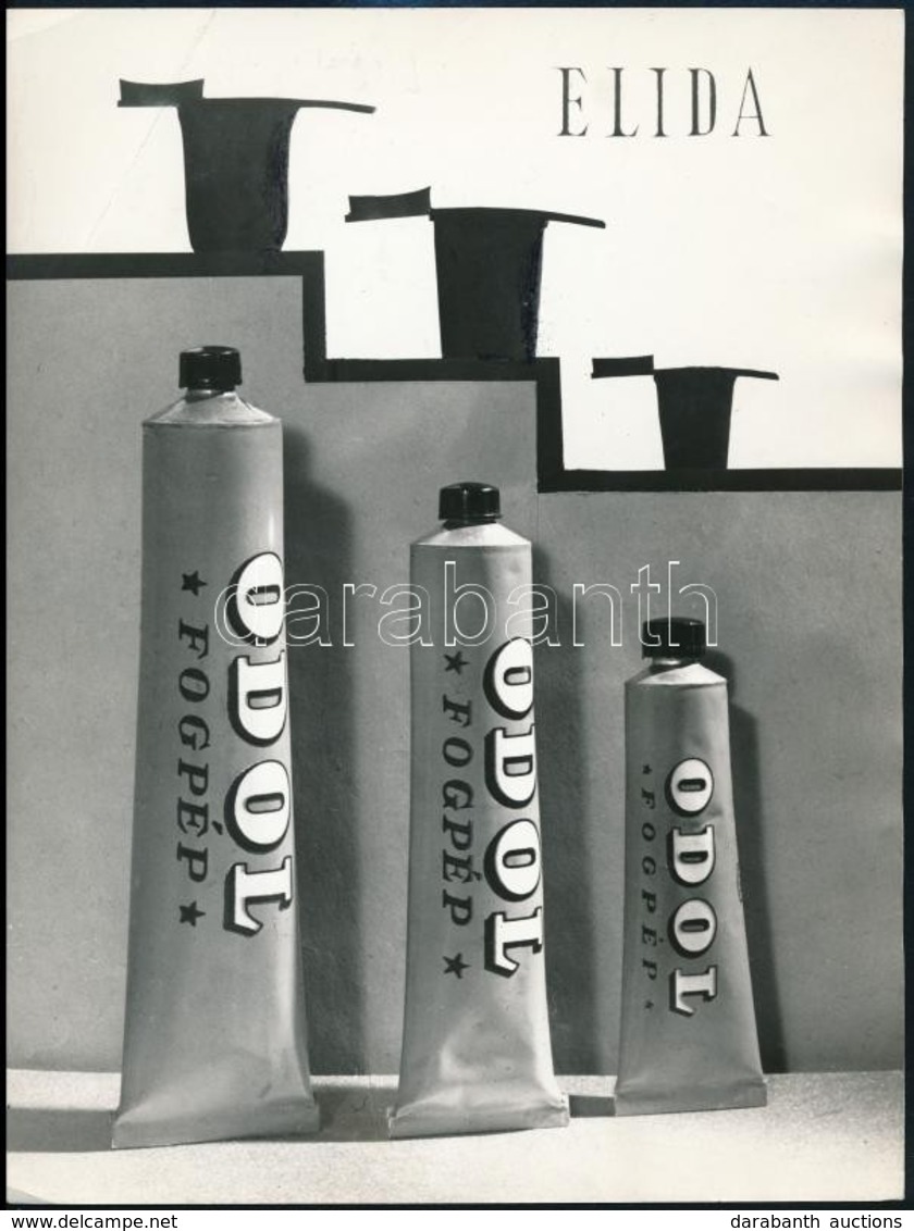Dr. Csörgeő Tibor (1896-1968): Elida - Odol Fogpép Reklámfotó, 24×18 Cm - Andere & Zonder Classificatie