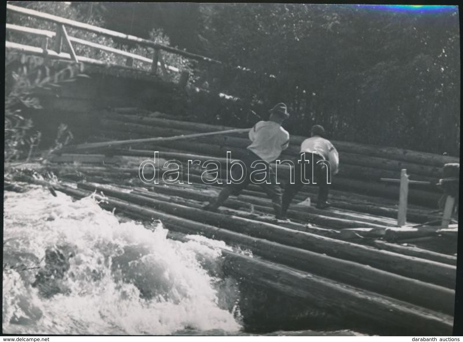 Cca 1940 Osoha László: Faúsztatók, Jelzés Nélküli Vintage Fotó A Szerző Hagyatékából, 14x19 Cm - Andere & Zonder Classificatie