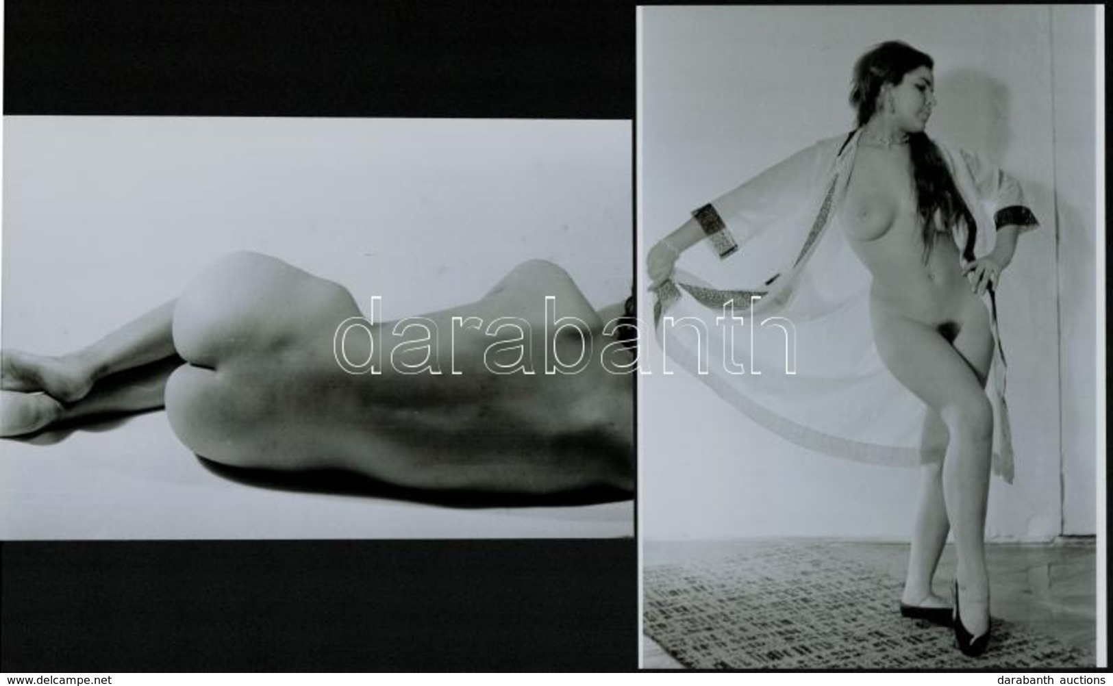 Cca 1979 Minden Modell Gyönyörű, Szolidan Erotikus Felvételek, 13 Db Vintage Negatív + 2 Db Mai Nagyítás, A Papírképek N - Andere & Zonder Classificatie