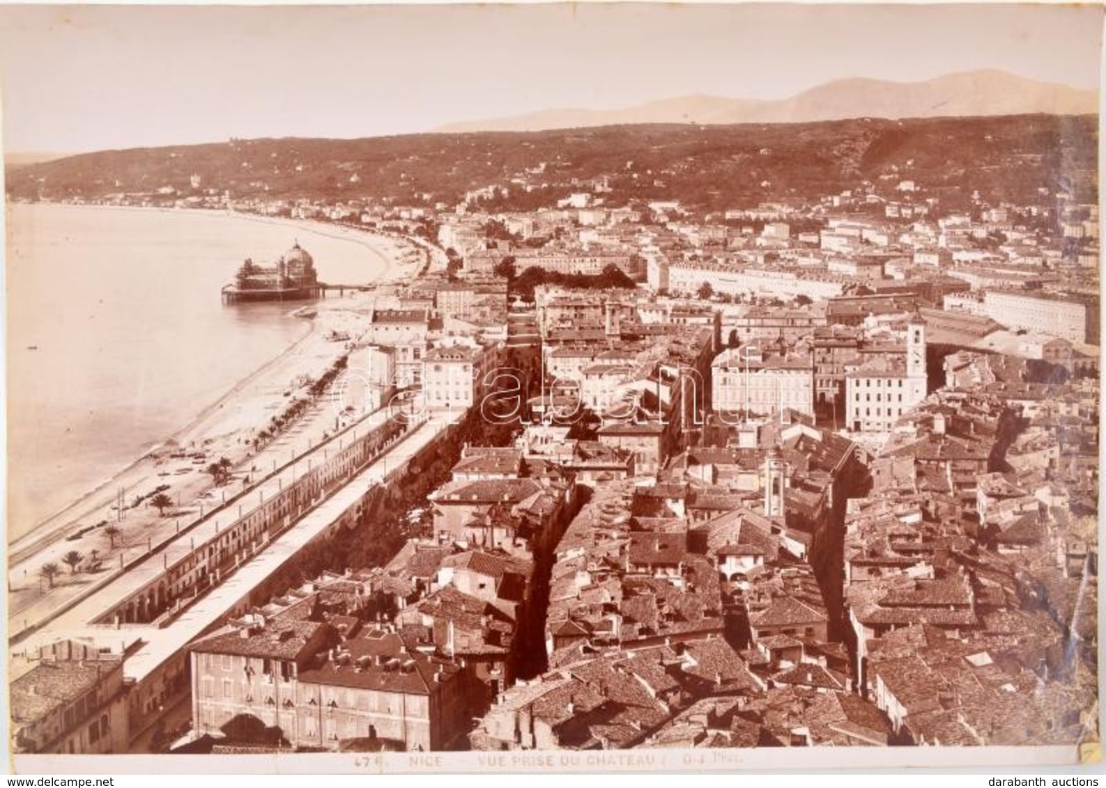 Cca 1900 Nizza, és A Cote D'Azur 12 Db Nagyméretű Fotó / 12 Photos 28x22 Cm - Andere & Zonder Classificatie