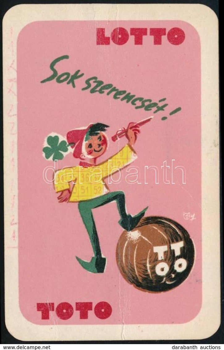 1959 Toto Lottó Kártyanaptár - Werbung