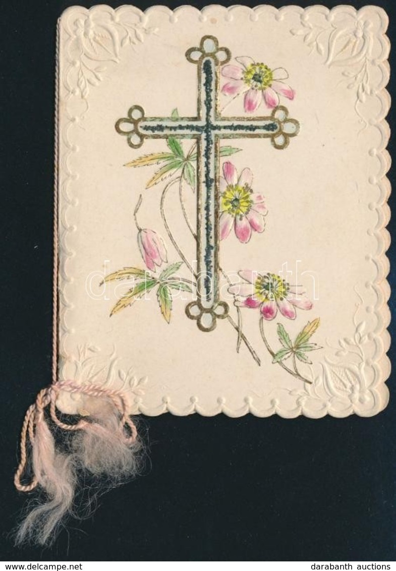 1901 Litografált, Dombornyomott Confirmációs Emlékkártya. / Embossed Litho Confirmation Booklet. 10x13 Cm - Zonder Classificatie