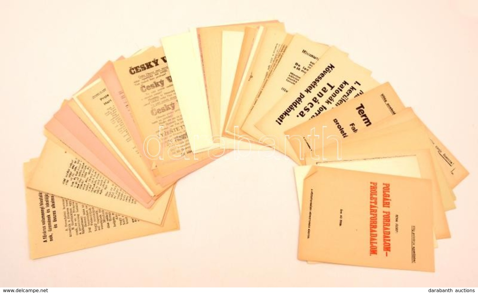 1959 Tanácsköztársasági Röplapok Facsimile Kiadása 50 Db Eredeti Tokban - Zonder Classificatie
