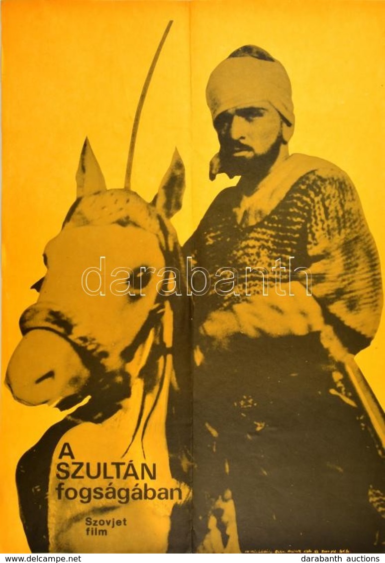 A Szultán Fogságában, Szovjet Film Plakátja, Hajtott, 57×40 Cm - Andere & Zonder Classificatie
