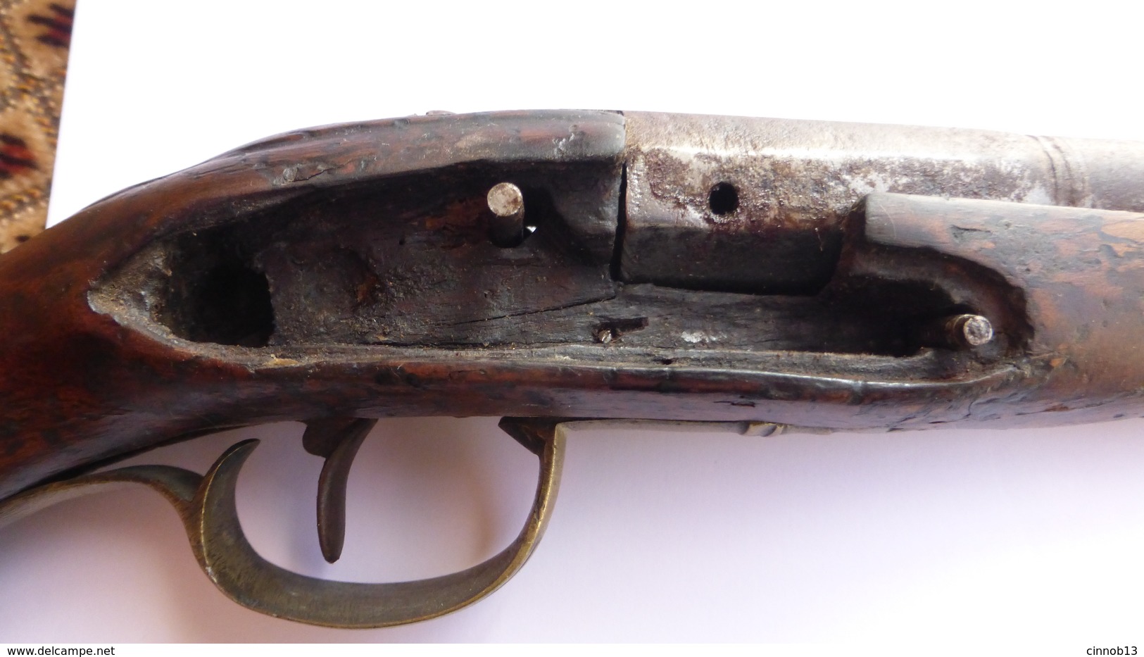 PISTOLET A SILEX DE MARINE VERS 1780 / LOUIS XVI.