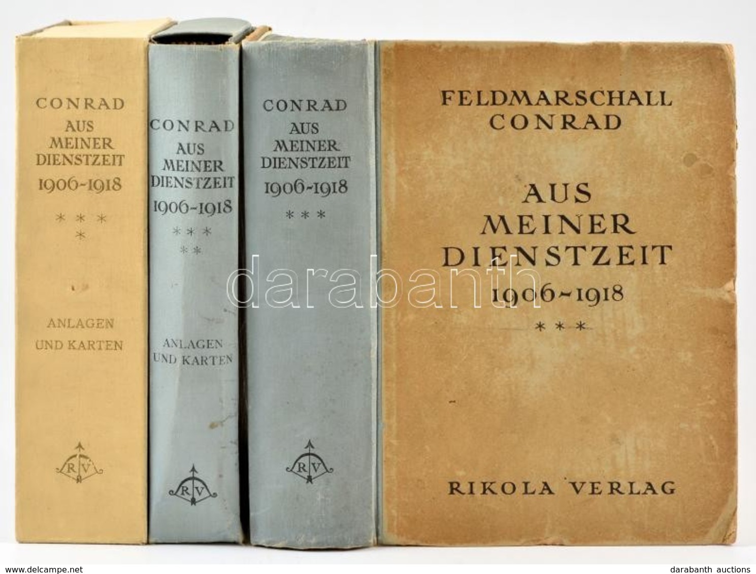 Feldmarschall Conrad: Aus Meiner Dienstzeit 1906-1918. Dritter Band: 1913 Und Das Erste Halbjahr  1914. Der  Ausgang Des - Non Classificati