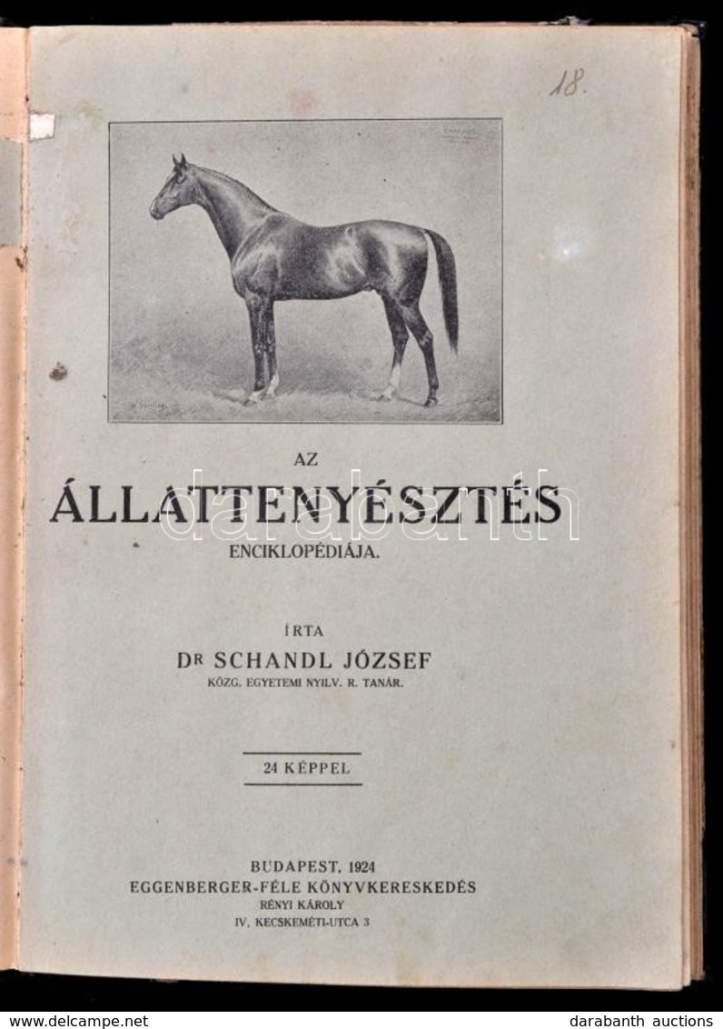 Dr. Schandl József: Az állattenyésztés Enciklopédiája. Bp.,1924, Eggenberger, 144 P. + Reichenbach Béla: Dánia Mezőgazda - Zonder Classificatie