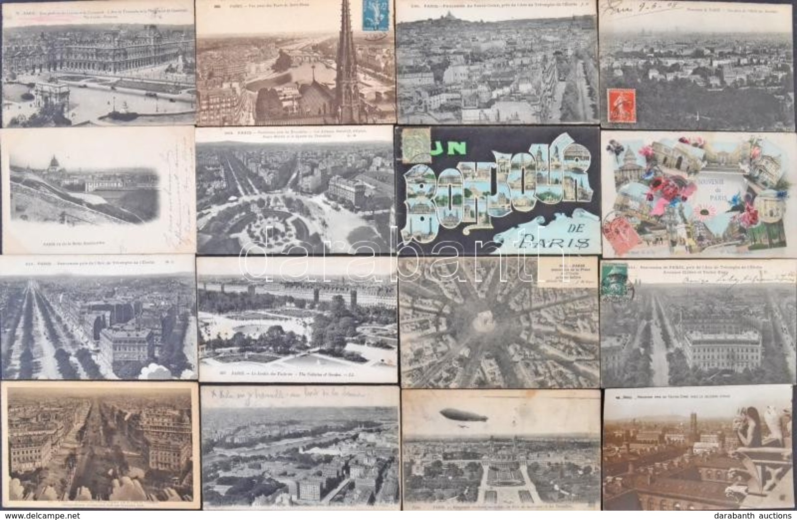 Paris, Párizs - Egy Doboznyi (kb. 800 Db) RÉGI Francia Városképes Lap / Cca. 800 Pre-1945 French Town-view Postcards In  - Zonder Classificatie