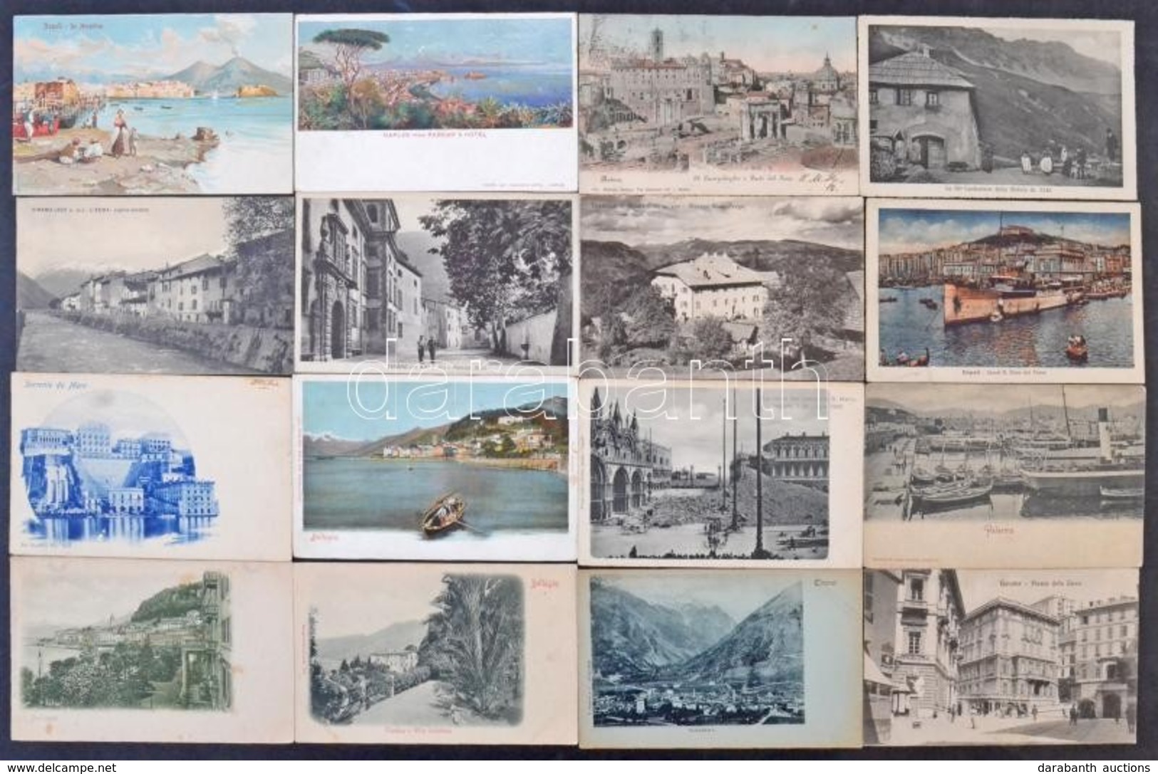 ** * Kb. 800 Db RÉGI Olasz Városképes Lap Dobozban / Cca. 800 Pre-1945 Italian Town-view Postcards In A Box - Zonder Classificatie