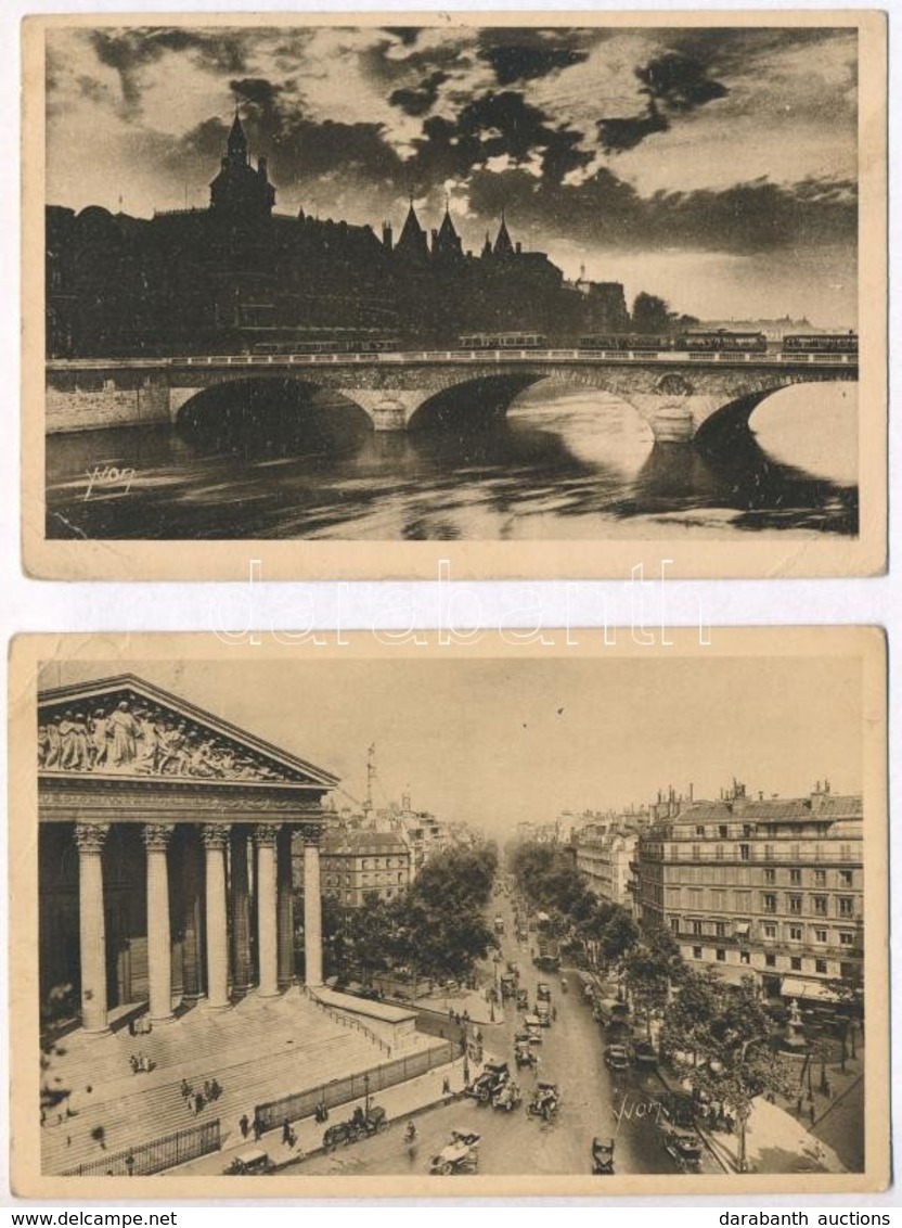 * 55 Db RÉGI Francia Városképes Lap: Párizs / 55 Pre-1945 French Town-view Postcards: Paris - Zonder Classificatie