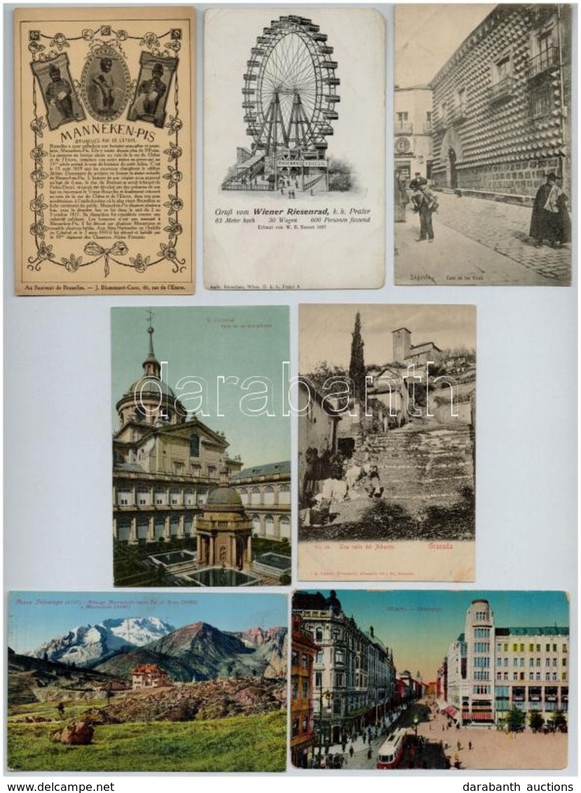 ** * 50 Db RÉGI Külföldi Városképes Lap Jó Minőségben / 50 Pre-1945 European Town-view Postcards In Good Condition - Zonder Classificatie