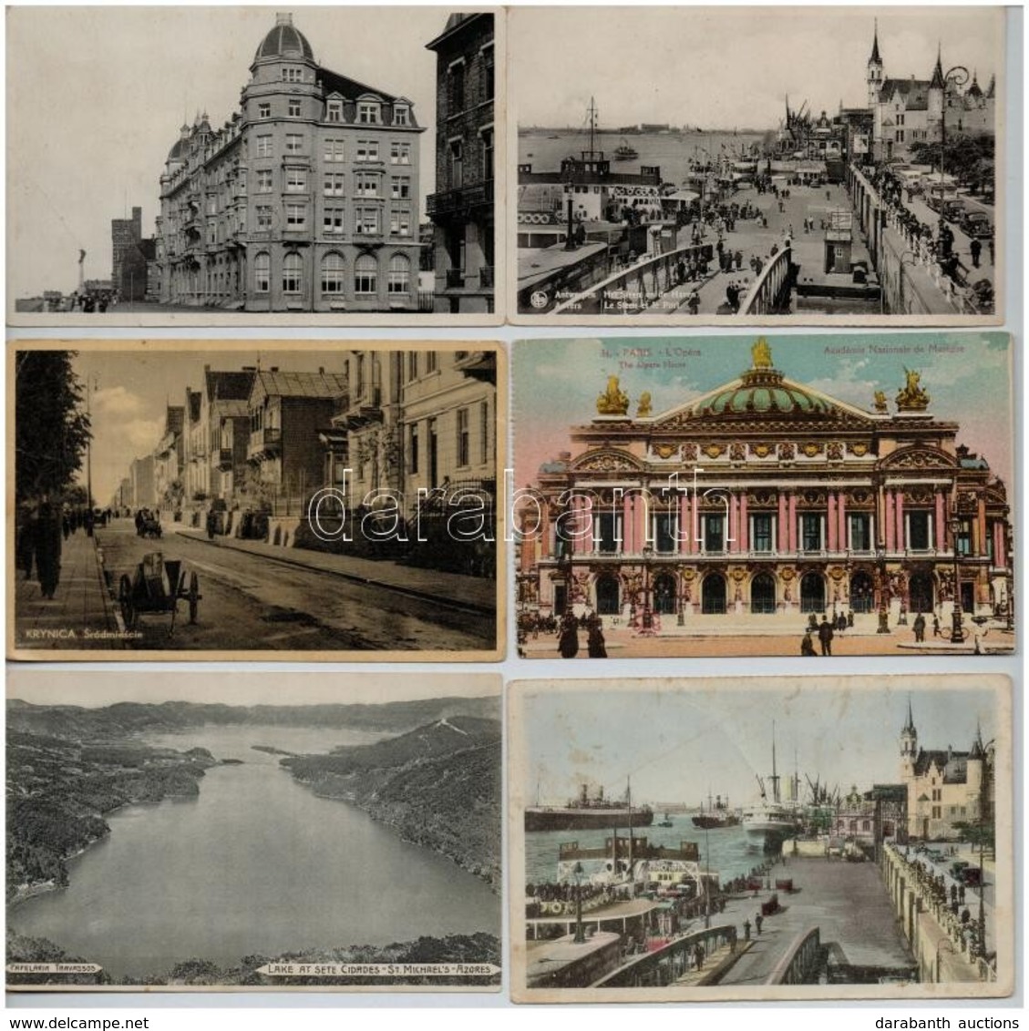 ** * 37 Db RÉGI Külföldi Városképes Lap, Vegyes Minőség / 37 Pre-1945 European Town-view Postcards, Mixed Quality - Zonder Classificatie