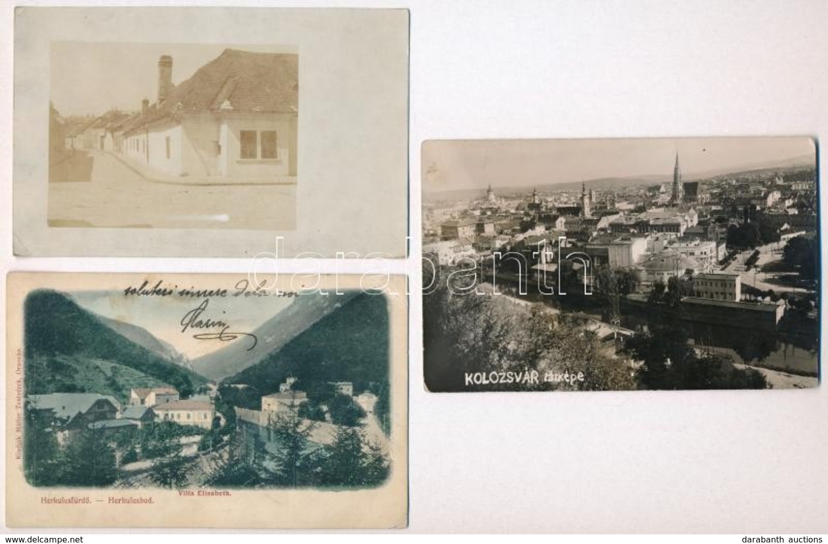 ** * 10 Db RÉGI Erdélyi Városképes Lap / 10 Pre-1945 Transylvanian Town-view Postcards - Non Classés