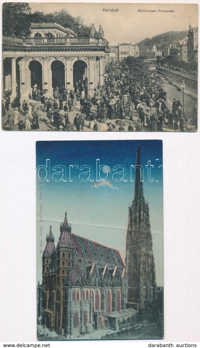 ** * 8 Db RÉGI Külföldi Városképes Lap / 8 Pre-1945 European Town-view Postcards - Zonder Classificatie