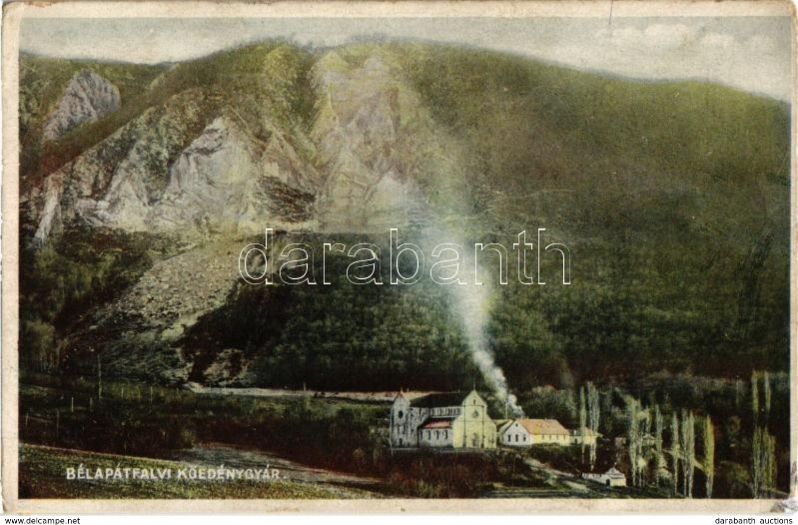 T3 1929 Bélapátfalva, Bélaapátfalva; Kőedénygyár, Apátsági Templom. Kiadja A Baross Nyomda (r) - Zonder Classificatie
