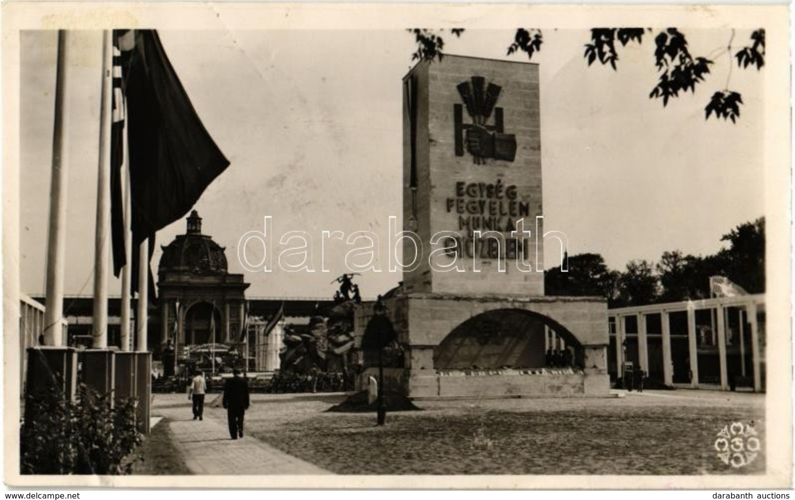 T2/T3 1942 Budapest, Nemzetközi Vásár, 'Egység, Fegyelem, Munka, Győzelem'. So. Stpl (EB) - Zonder Classificatie