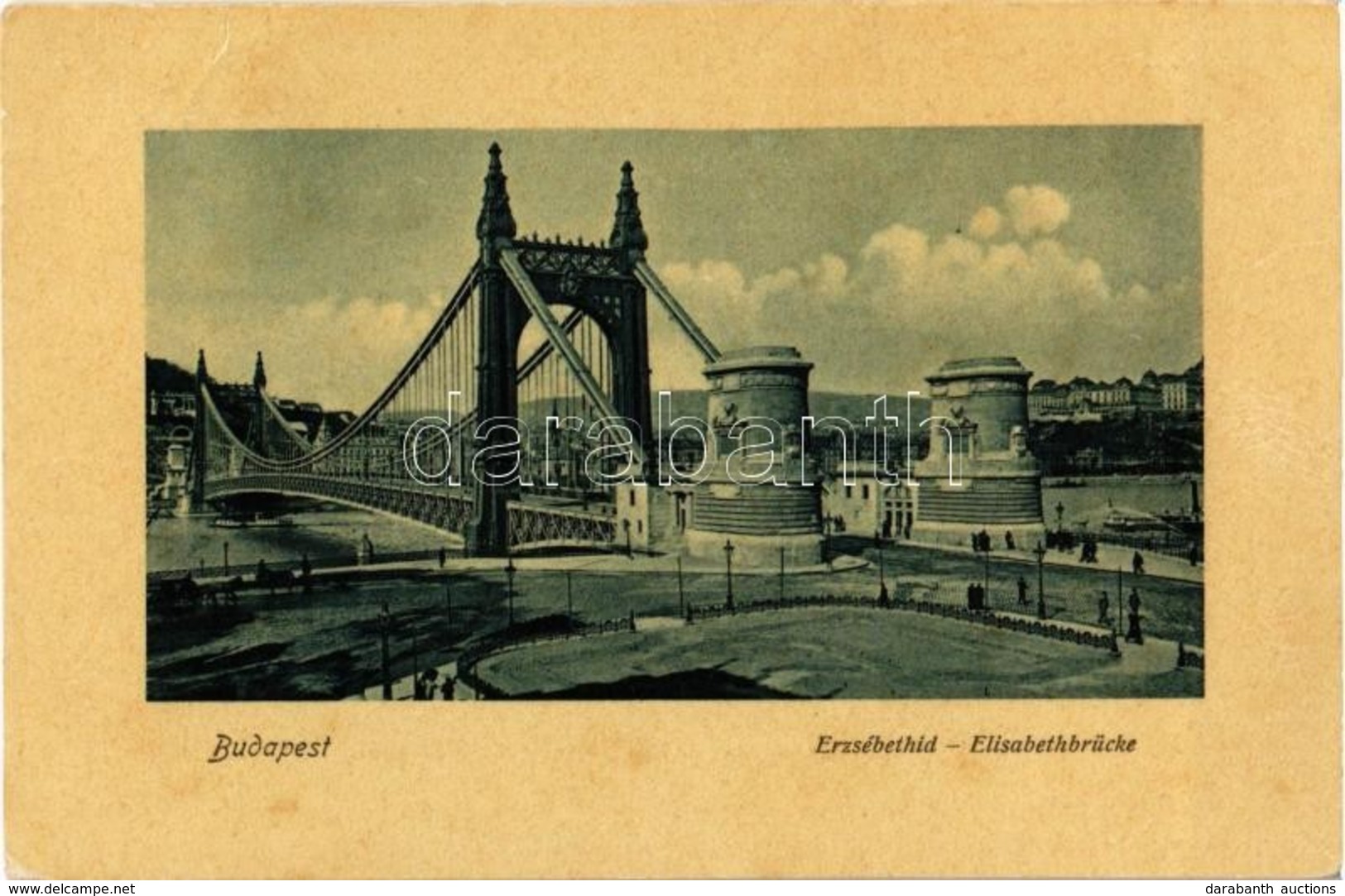 T2 1929 Budapest, Erzsébet Híd. Dr. Trenkler és Társa Bdp. 8. - Zonder Classificatie