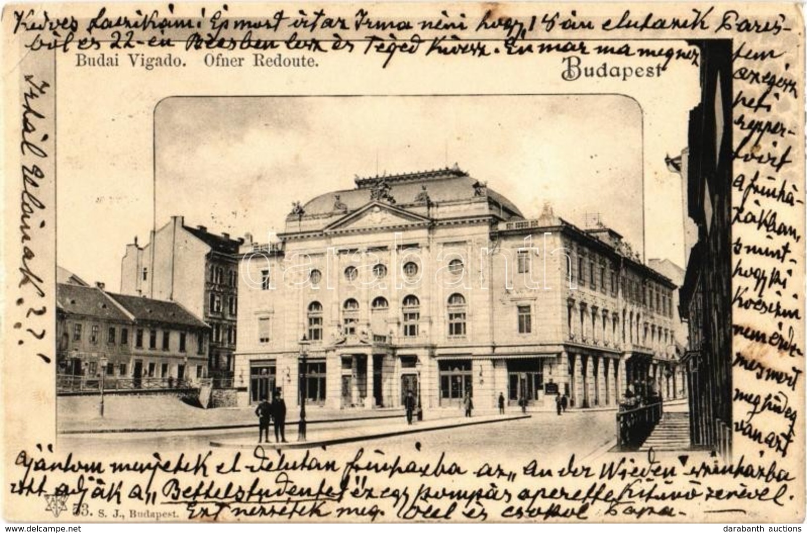 T2/T3 1903 Budapest I. Budai Vigadó és Kávéház (EK) - Zonder Classificatie