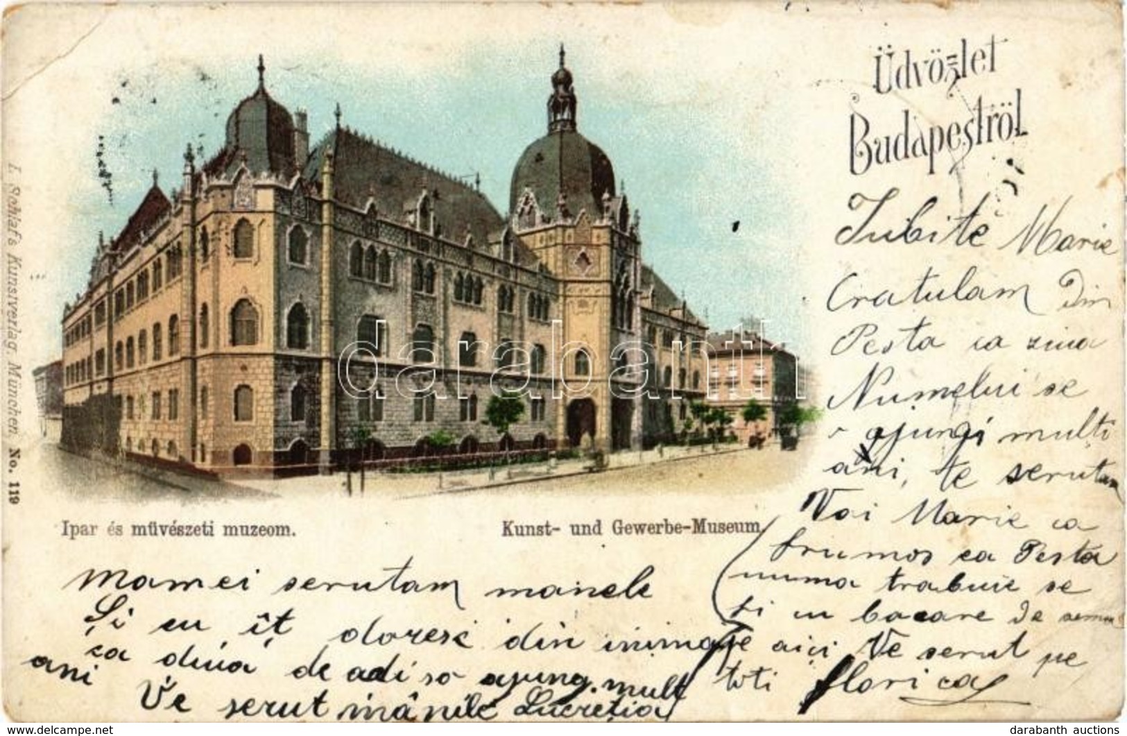 T3 1899 Budapest IX. Ipar és Művészeti Múzeum (kis Szakadás / Small Tear) - Zonder Classificatie