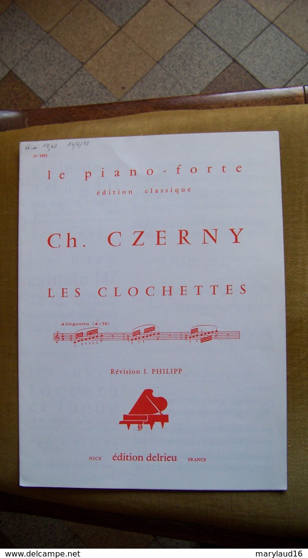 Czerny - Les Clochettes - Le Piano Forte - Delrieu - A-C