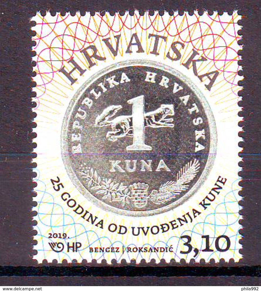 CROATIA 2019 25 Years Since The Kunawas Introduced MNH - Kroatien