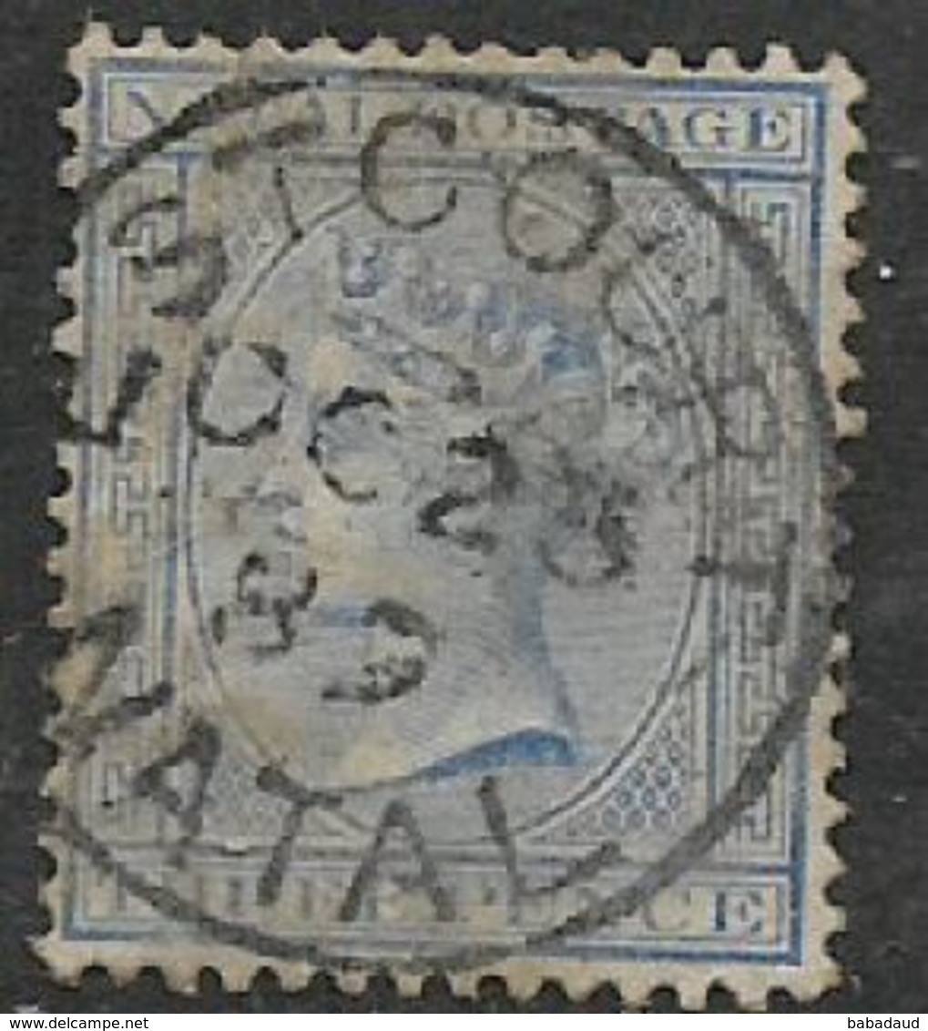 South Africa, Natal, VR, 1884, 3d Blue, Used ESCOURT NATAL OC 25 89 C.d.s. - Natal (1857-1909)