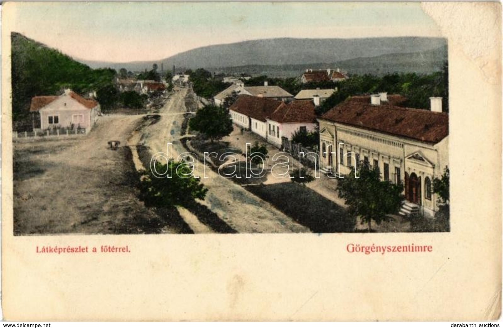 T2/T3 1911 Görgényszentimre, Gurghiu; Fő Tér / Main Square (felületi Sérülés / Surface Damage) - Zonder Classificatie