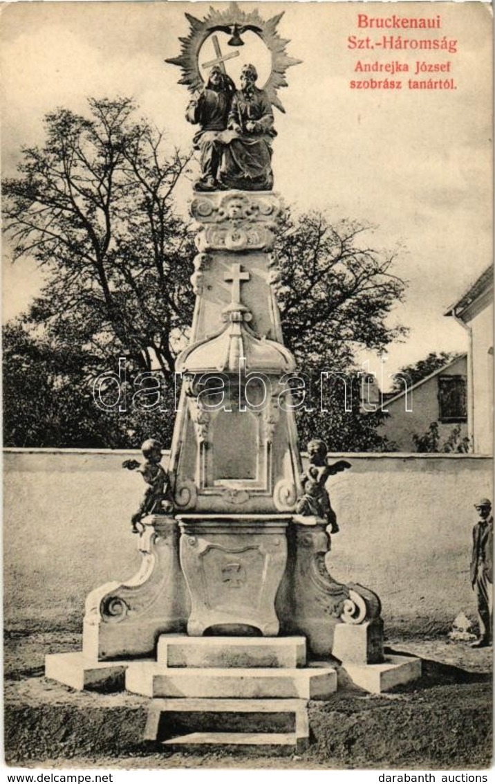 T2 Hidasliget, Pischia, Bruckenau; Szentháromság Szobor. Andrejka József Szobrász Tanártól / Trinity Statue - Non Classés