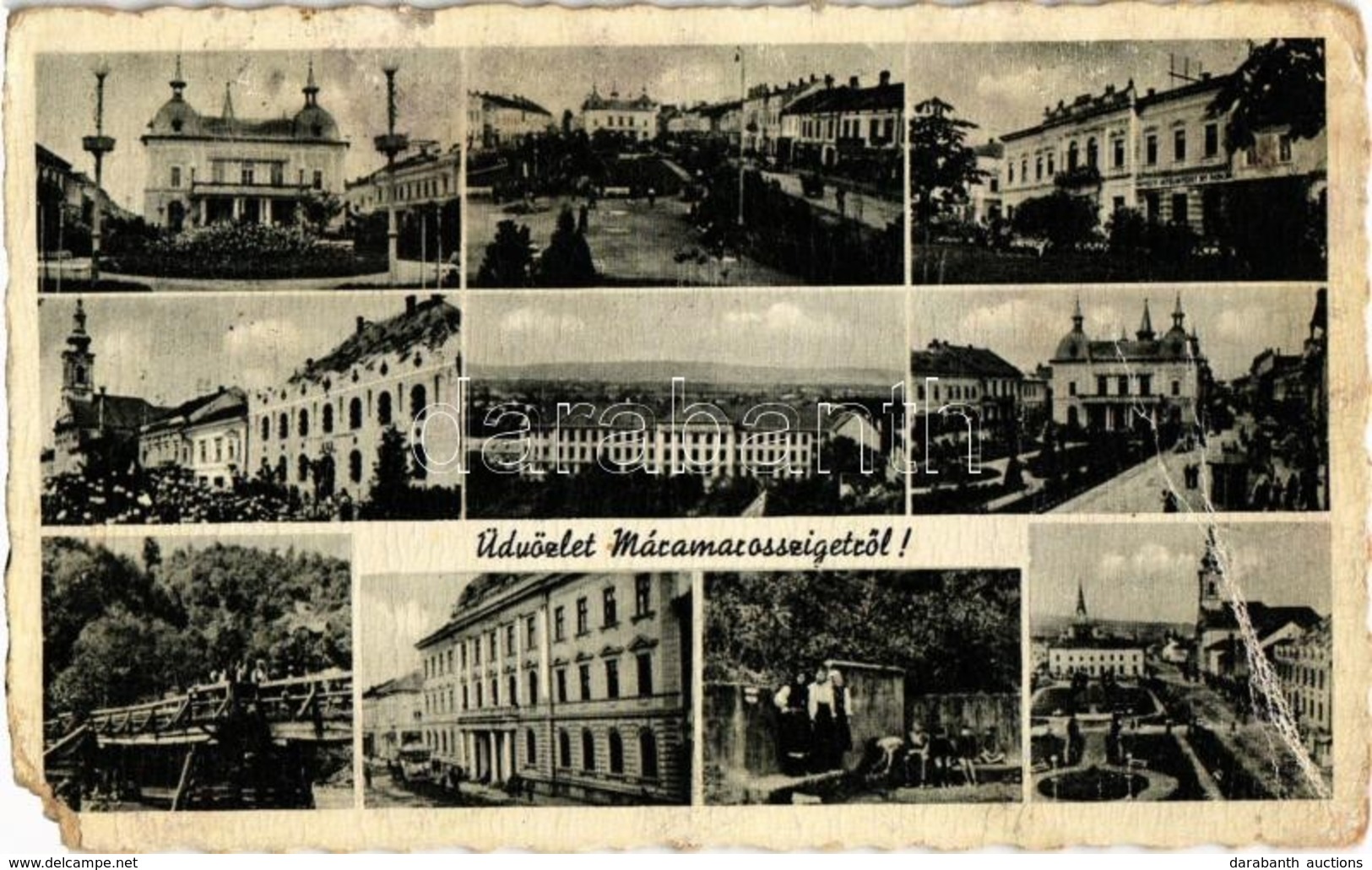 * T4 Máramarossziget, Sighetu Marmatiei; Mozaiklap / Multi-view Postcard (EM) - Zonder Classificatie