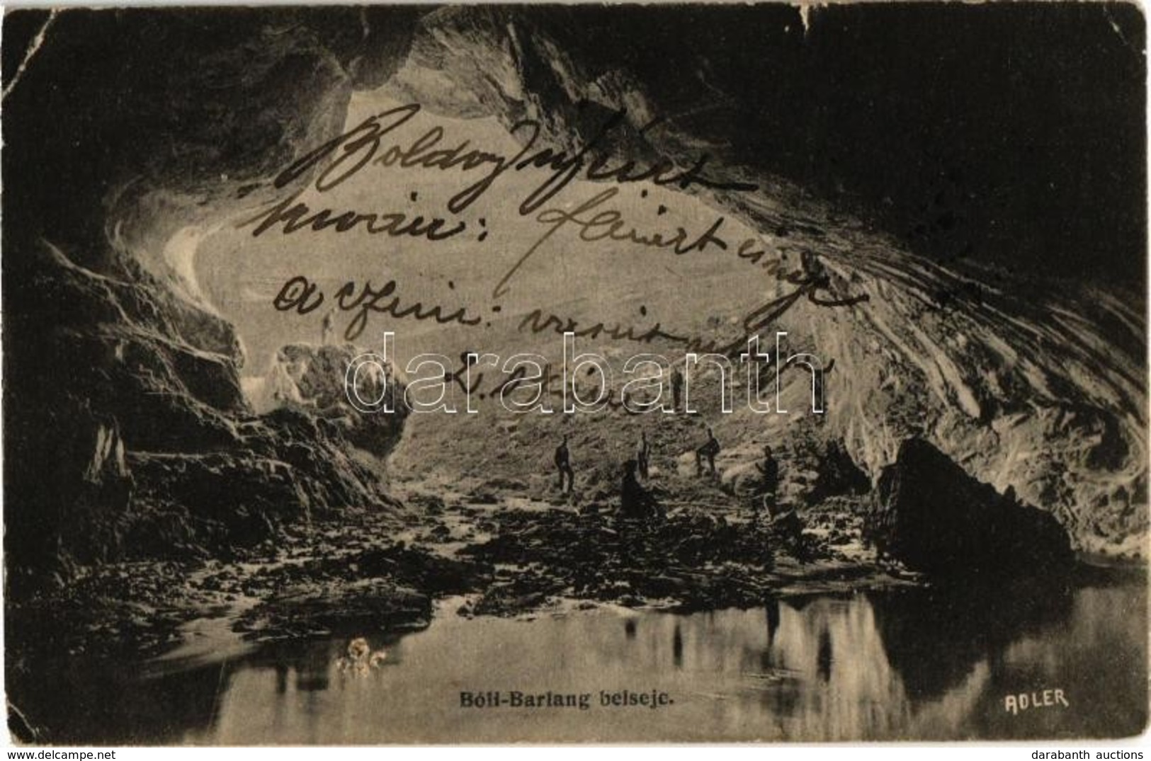 T4 1910 Petrozsény, Petrosani; Boli Barlang. Kiadja Az Adler Fényirda / Dealul Si Pestera Bolii / Bolia Cave Interior (a - Zonder Classificatie