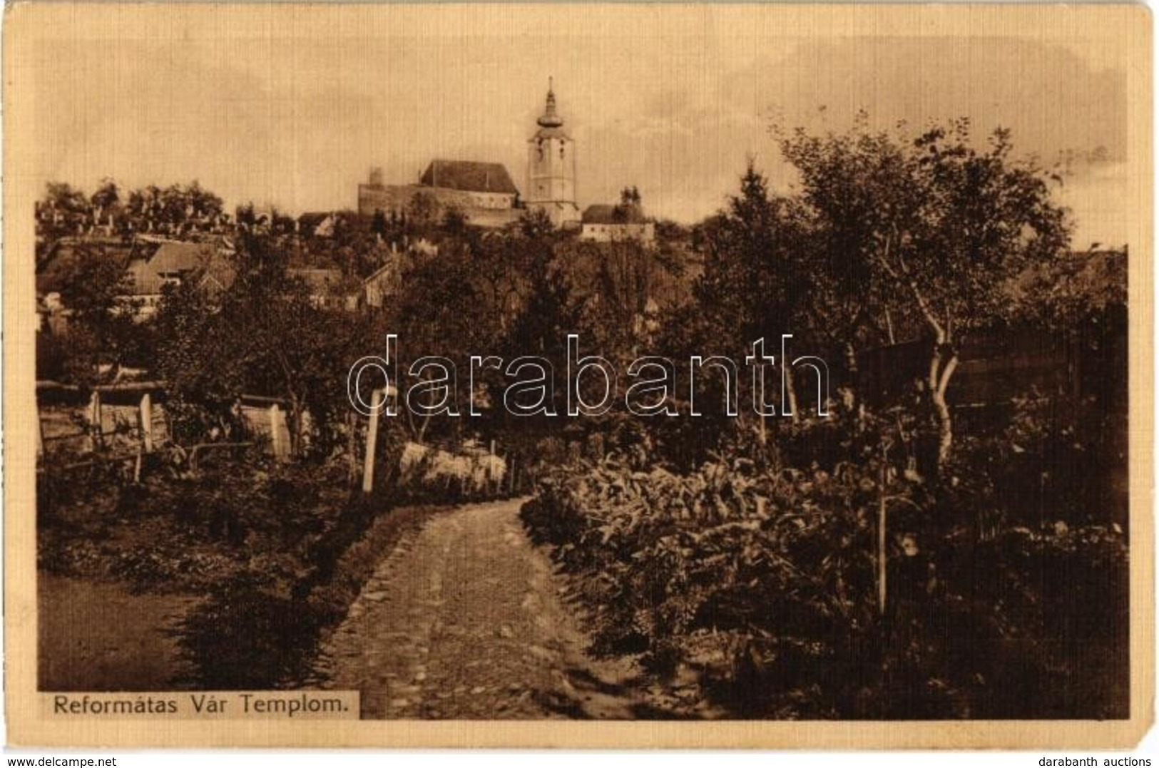 T4 1913 Sepsiszentgyörgy, Sfantu Gheorghe; Református Vártemplom. Kiadja Benkő Mór / Calvinist Castle Church, Fortified  - Zonder Classificatie