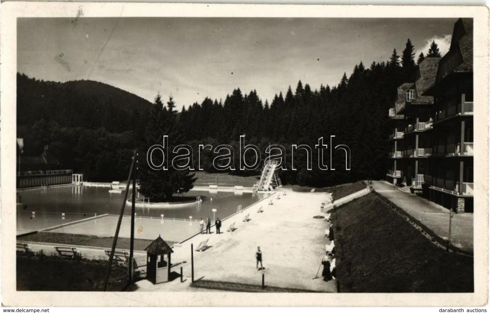 T2 1934 Felsőzúgó-fürdő, Ruzsbachfürdő, Bad Ober Rauschenbach, Kúpele Vysné Ruzbachy; Strand / Swimming Pool, Spa. Foto  - Zonder Classificatie