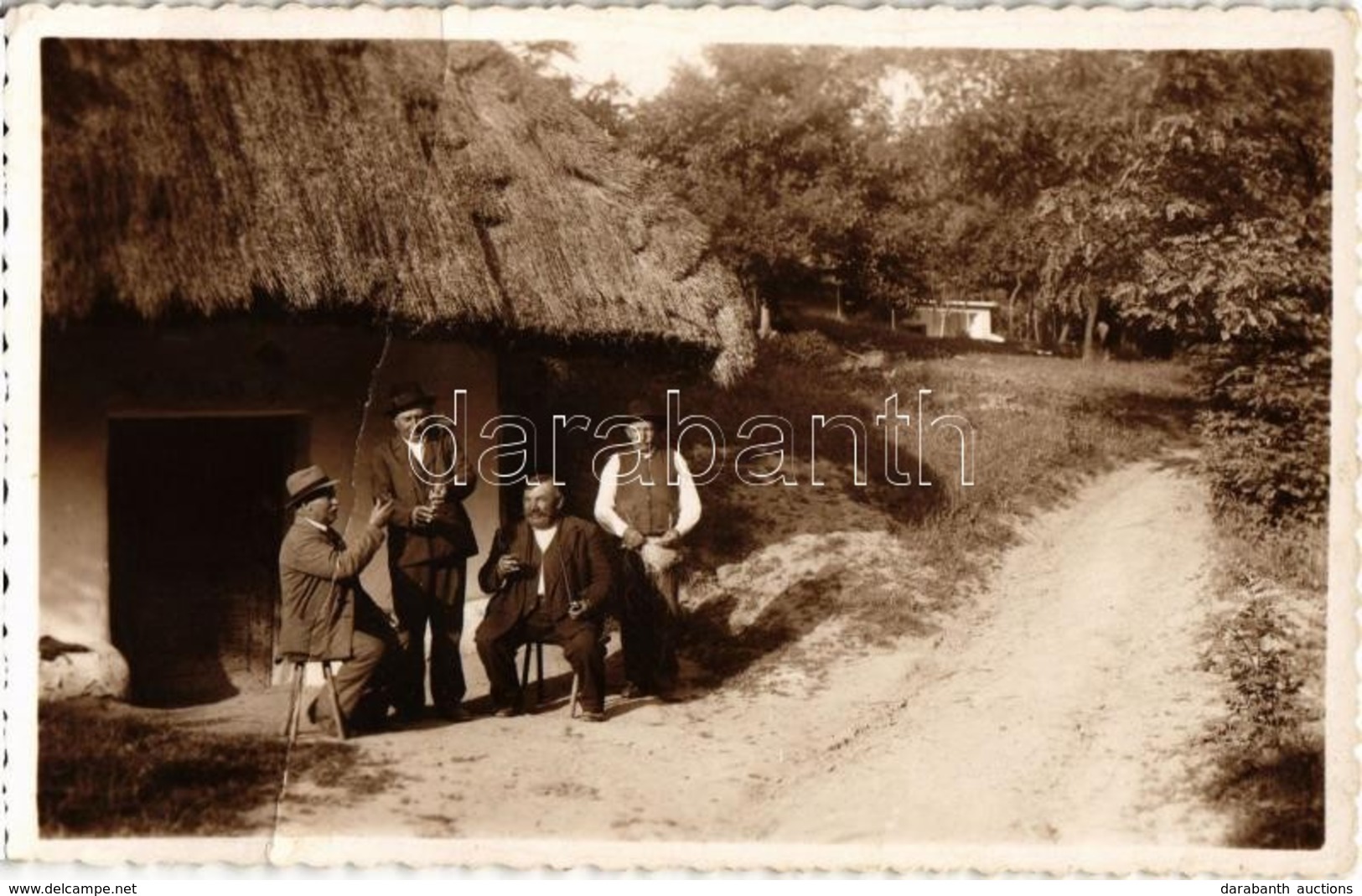 T3/T4 1938 Galgóc, Frasták, Hlohovec; Zeleznické Pivnice / Vasúti Vendéglő, étterem, Kocsma, Italozó Urak / Railway Inn  - Zonder Classificatie