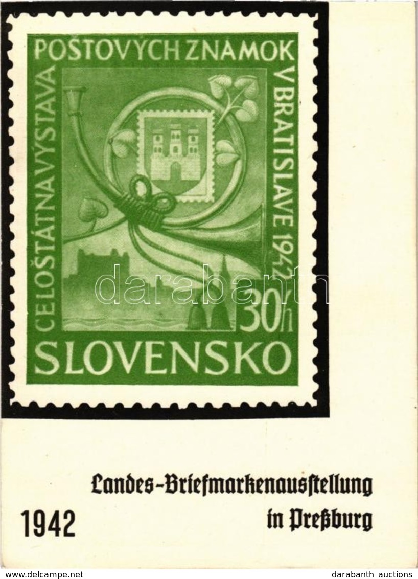 ** T2 1942 Pozsony, Pressburg, Bratislava; Országos Bélyegkiállítás / Landes Briefmarkenausstellung / Stamp Exhibition - Zonder Classificatie