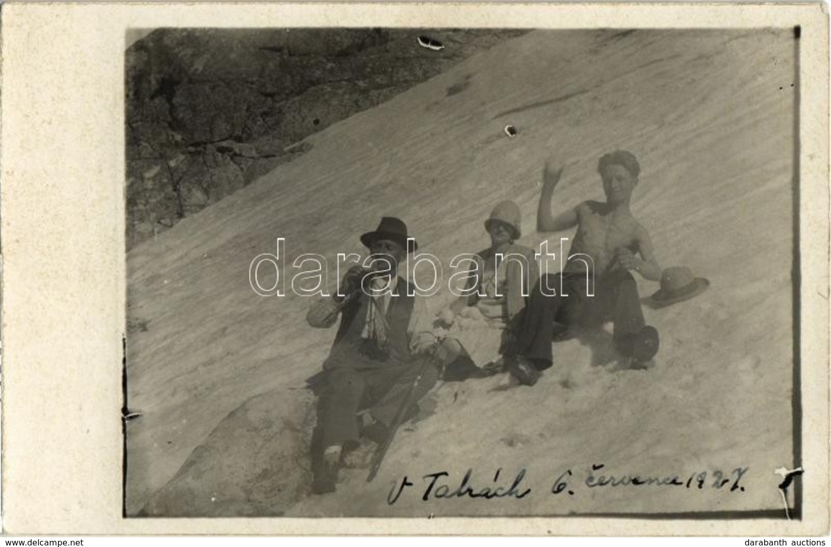 * T2 1927 Tátra, Magas Tátra, Vysoké Tatry; Kirándulók A Hóban / Tourists, Hikers In The Snow. Photo - Zonder Classificatie