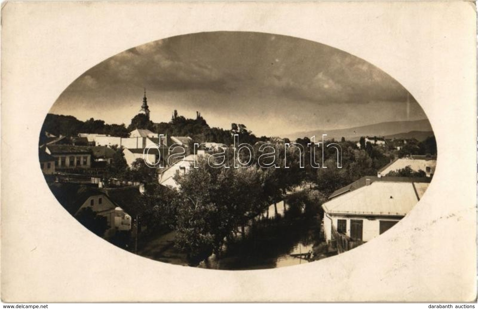 * T2/T3 1923 Ungvár, Uzshorod, Uzhorod; Látkép, Utca / General View With Street. Photo - Zonder Classificatie