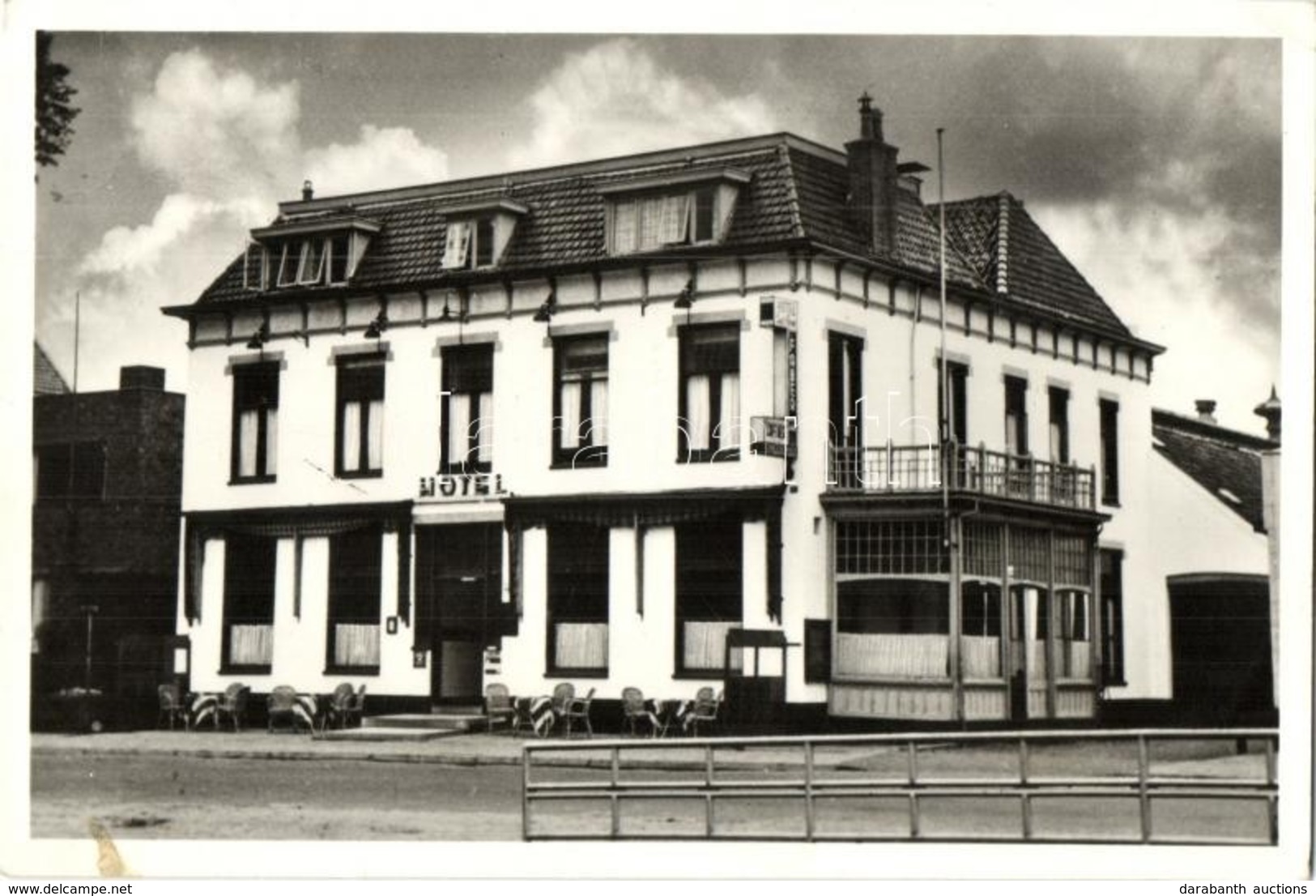 ** T2/T3 Hoogezand, H. J. Faber's Hotel, Cafe And Restaurant. Hoofdstraat 155.  (EK) - Zonder Classificatie