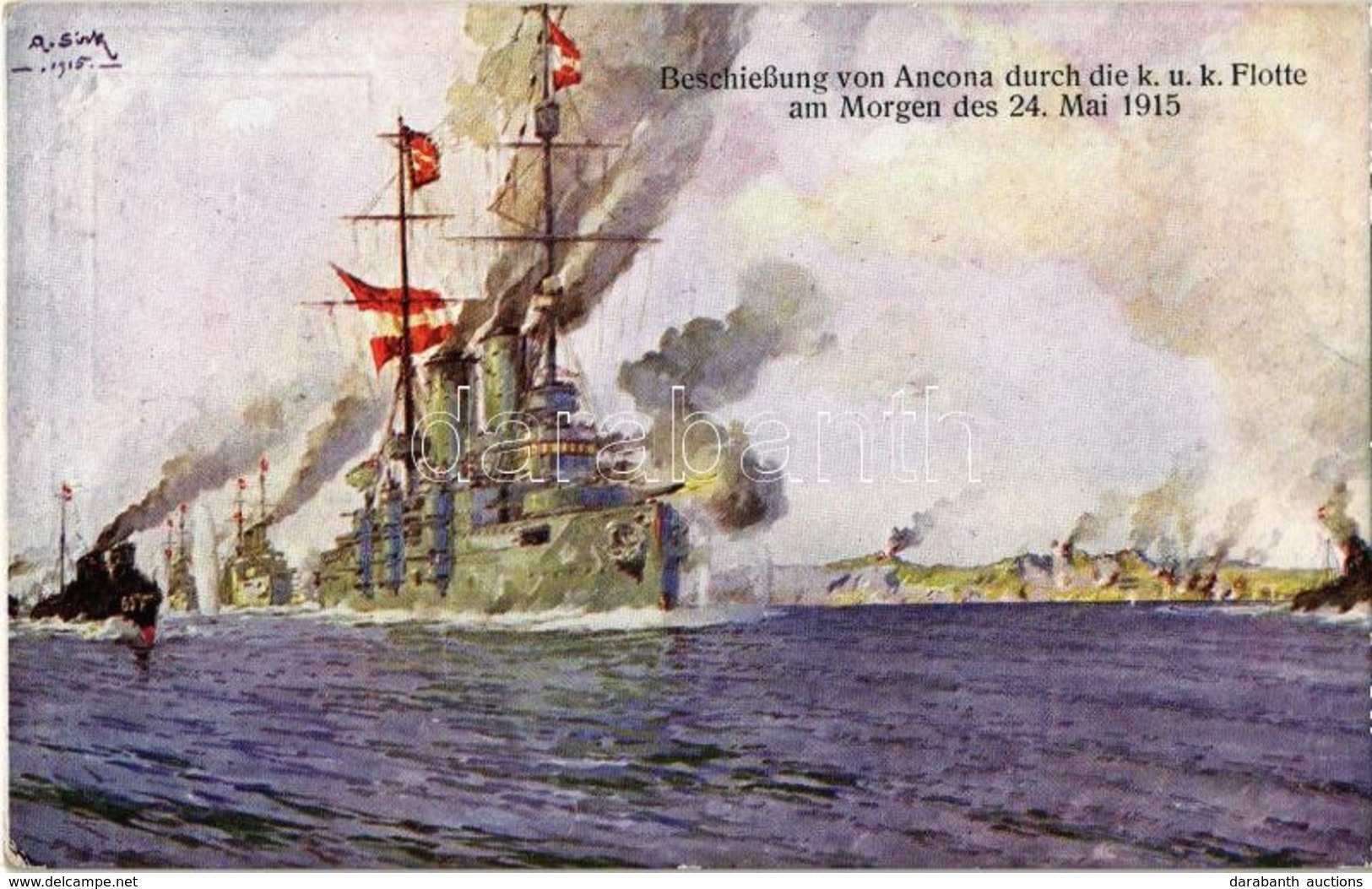 ** T2 Beschiessung Von Ancona Durch Die K.u.k. Flotte Am Morgen Des 24. Mai 1915. K.u.K. Kriegsmarine, Kriegshilfsbüro N - Zonder Classificatie