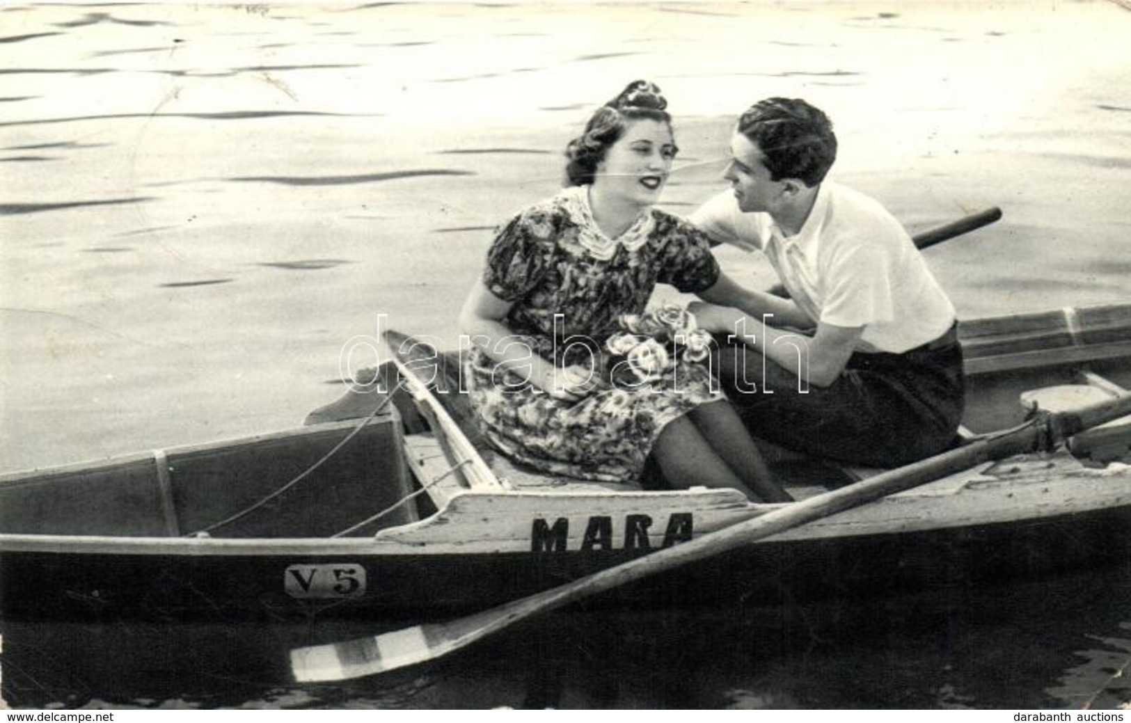 T2/T3 Romantic Couple In A Rowboat, Cecami No. 786 (EK) - Non Classificati